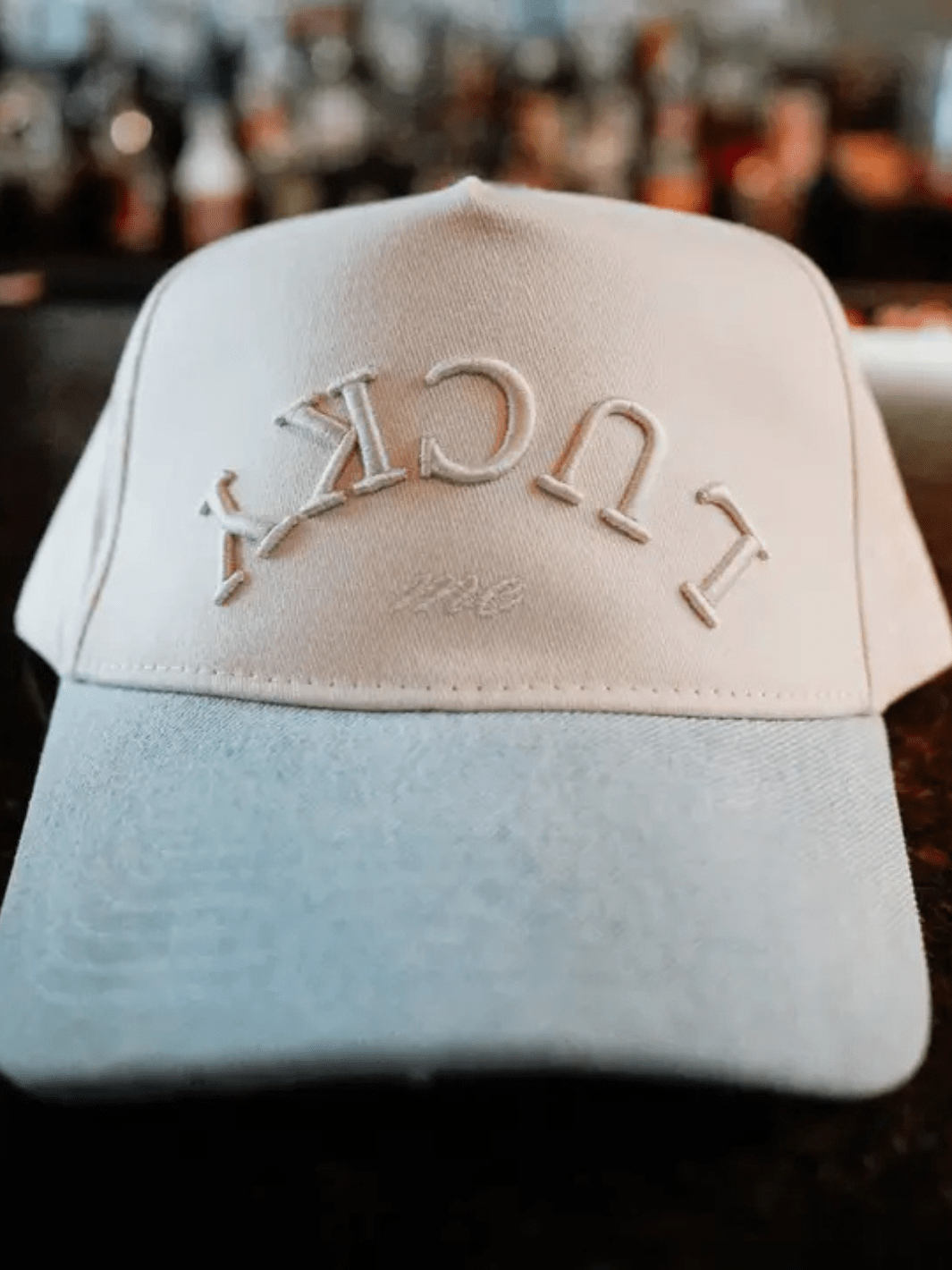 KENZKUSTOMZ - Lucky Me - Denim Vintage Trucker Hat - Jayden P Boutique