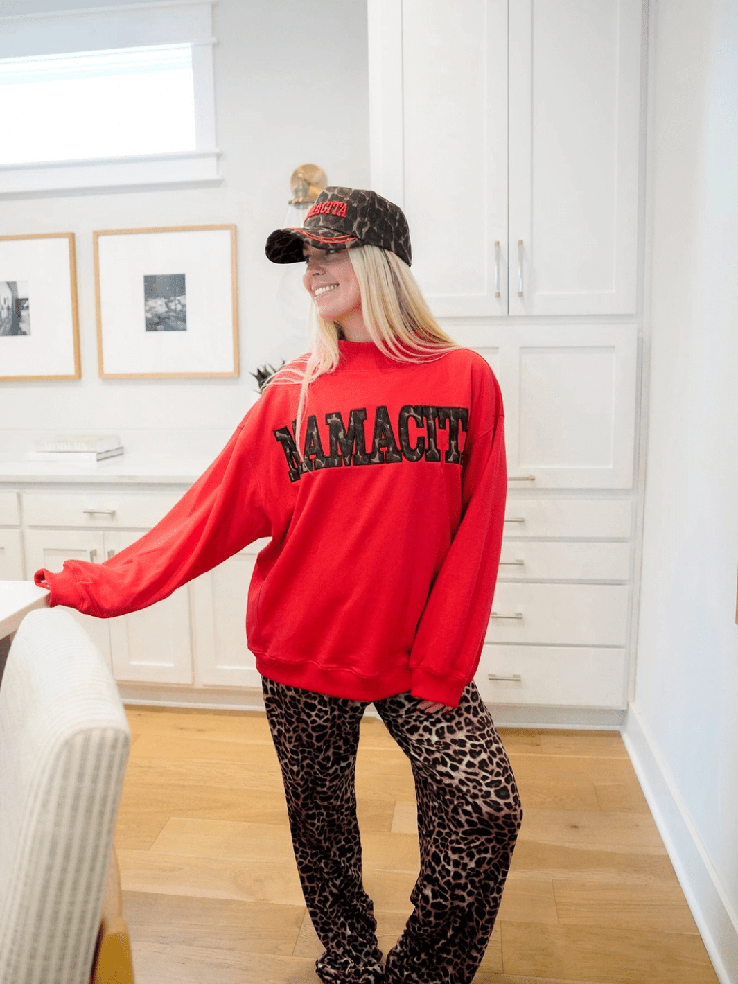 KenzKustomz - Mamacita Leopard Vintage Trucker Hat by KENZKUSTOMZ (kenzkustomz-mamacita-leopard-vintage-trucker-hat)