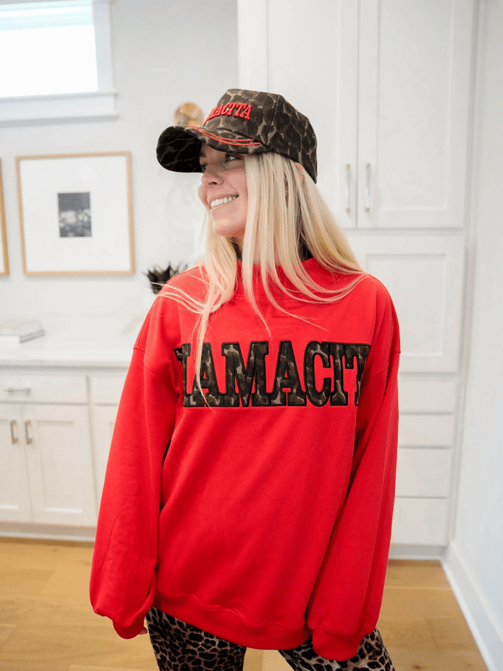 KenzKustomz - Mamacita Leopard Vintage Trucker Hat by KENZKUSTOMZ (kenzkustomz-mamacita-leopard-vintage-trucker-hat)