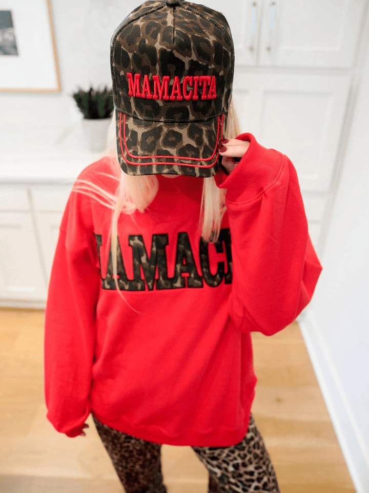 KenzKustomz - Mamacita Leopard Vintage Trucker Hat by KENZKUSTOMZ (kenzkustomz-mamacita-leopard-vintage-trucker-hat)