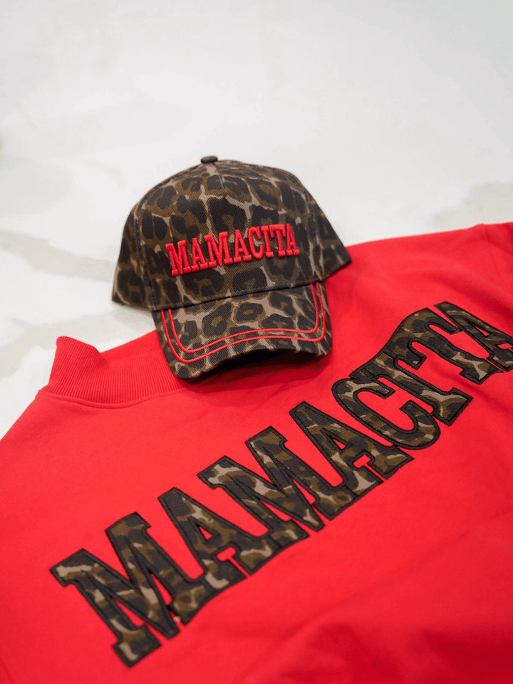 KenzKustomz - Mamacita Leopard Vintage Trucker Hat by KENZKUSTOMZ (kenzkustomz-mamacita-leopard-vintage-trucker-hat)