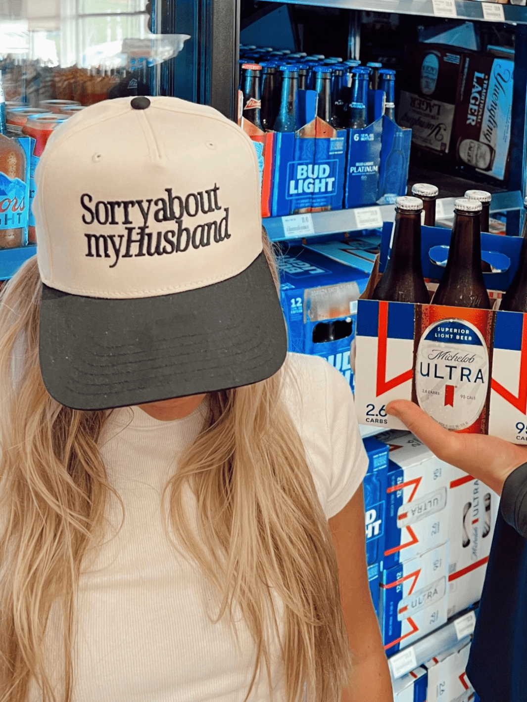 KENZKUSTOMZ - Sorry About My Husband Vintage Trucker Hat - Jayden P Boutique