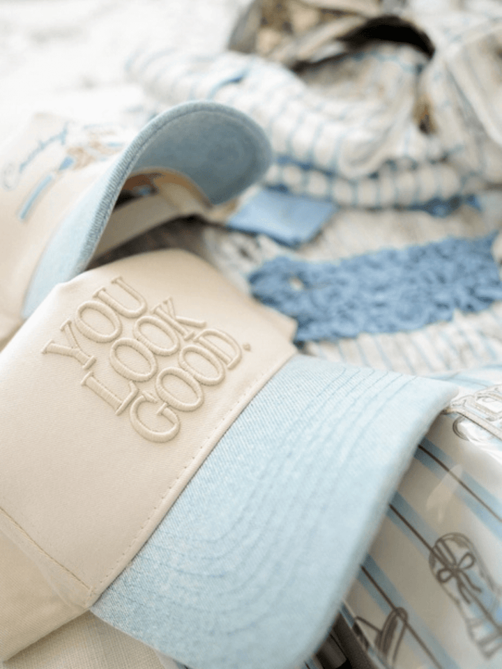 KENZKUSTOMZ - You Look Good - Denim Vintage Trucker Hat - Jayden P Boutique