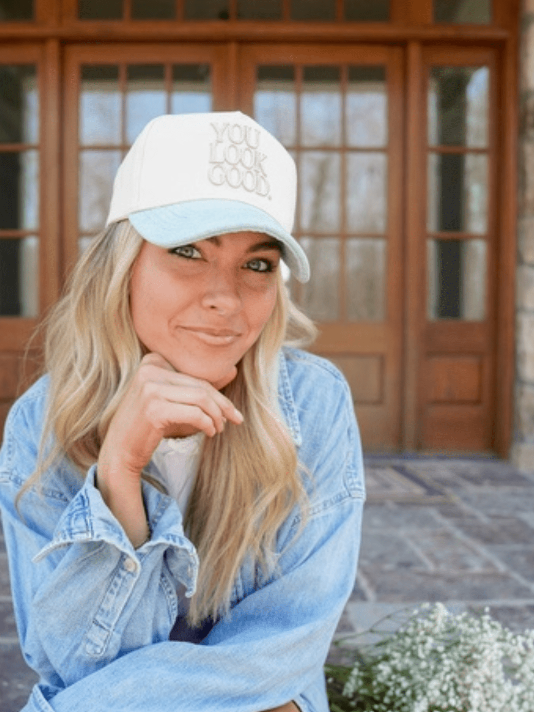 KENZKUSTOMZ - You Look Good - Denim Vintage Trucker Hat - Jayden P Boutique
