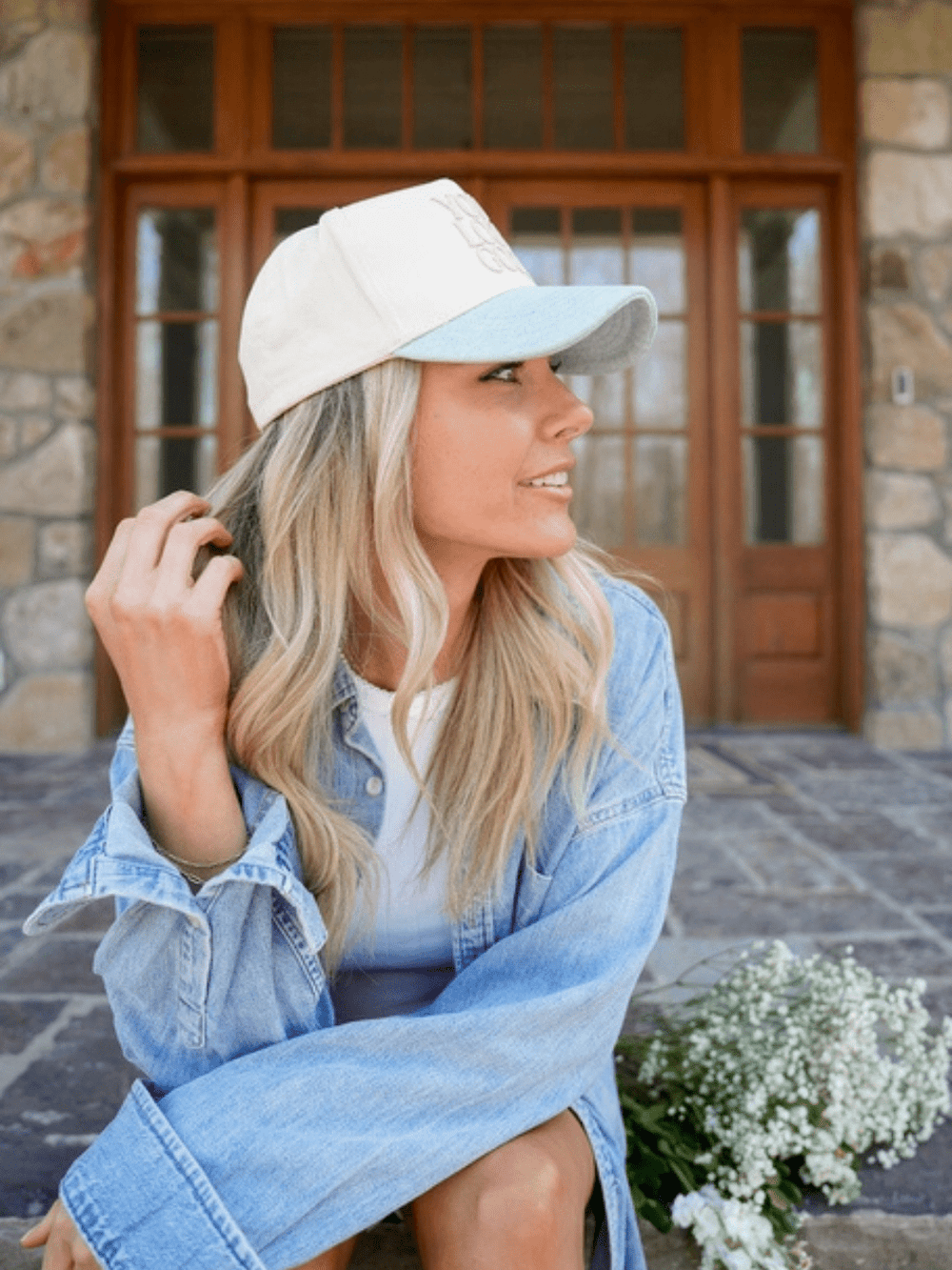 KENZKUSTOMZ - You Look Good - Denim Vintage Trucker Hat - Jayden P Boutique
