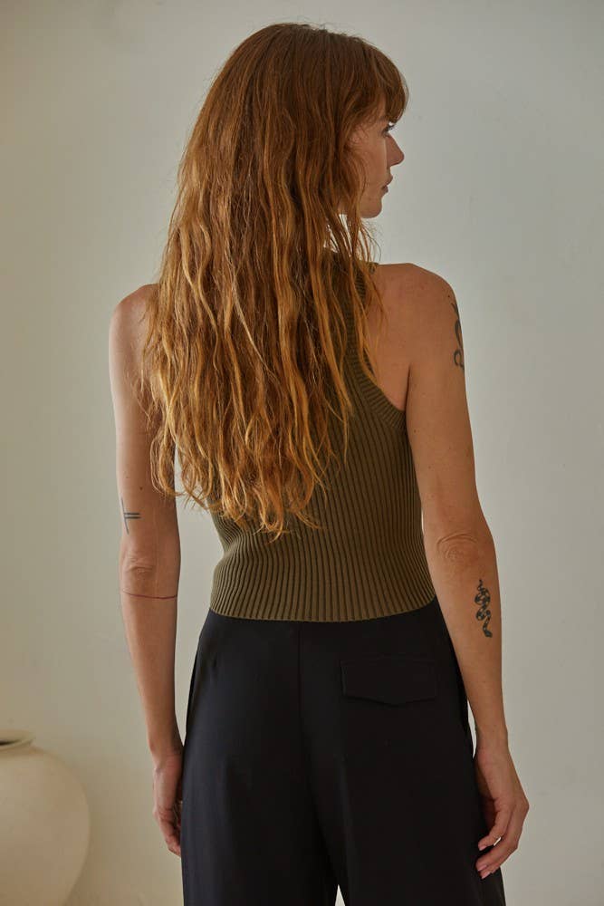 Kinsley Sleeveless Sweater Crop Top - Jayden P Boutique