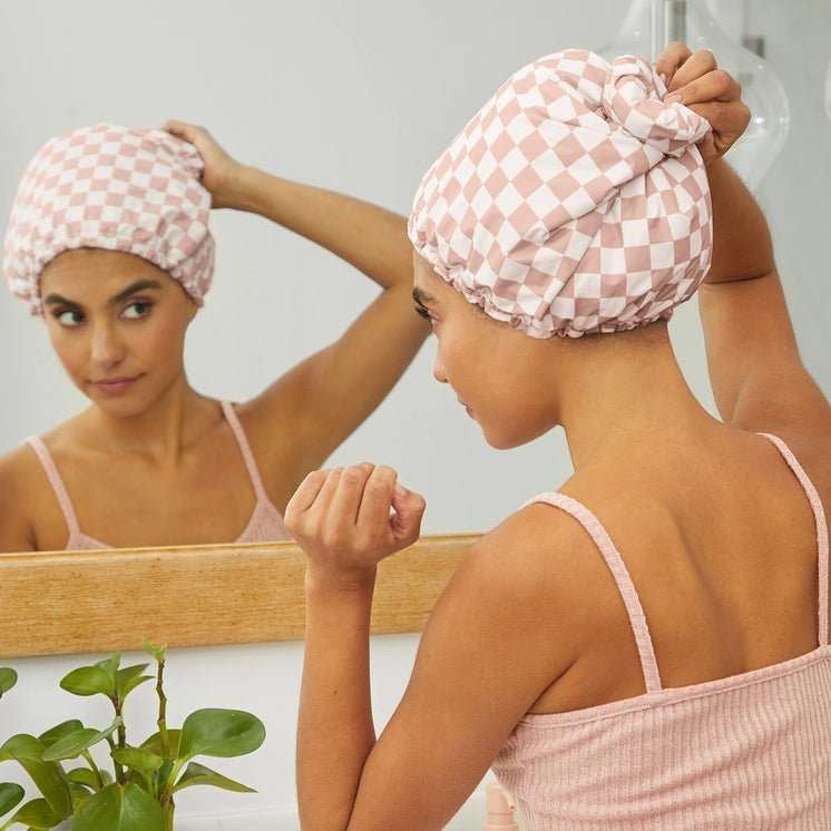 Kitsch Satin Lined Flexi Shower Cap - Jayden P Boutique