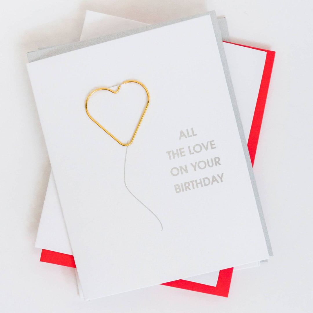 Letterpress Greeting Card + Keepsake Paperclip - Jayden P Boutique