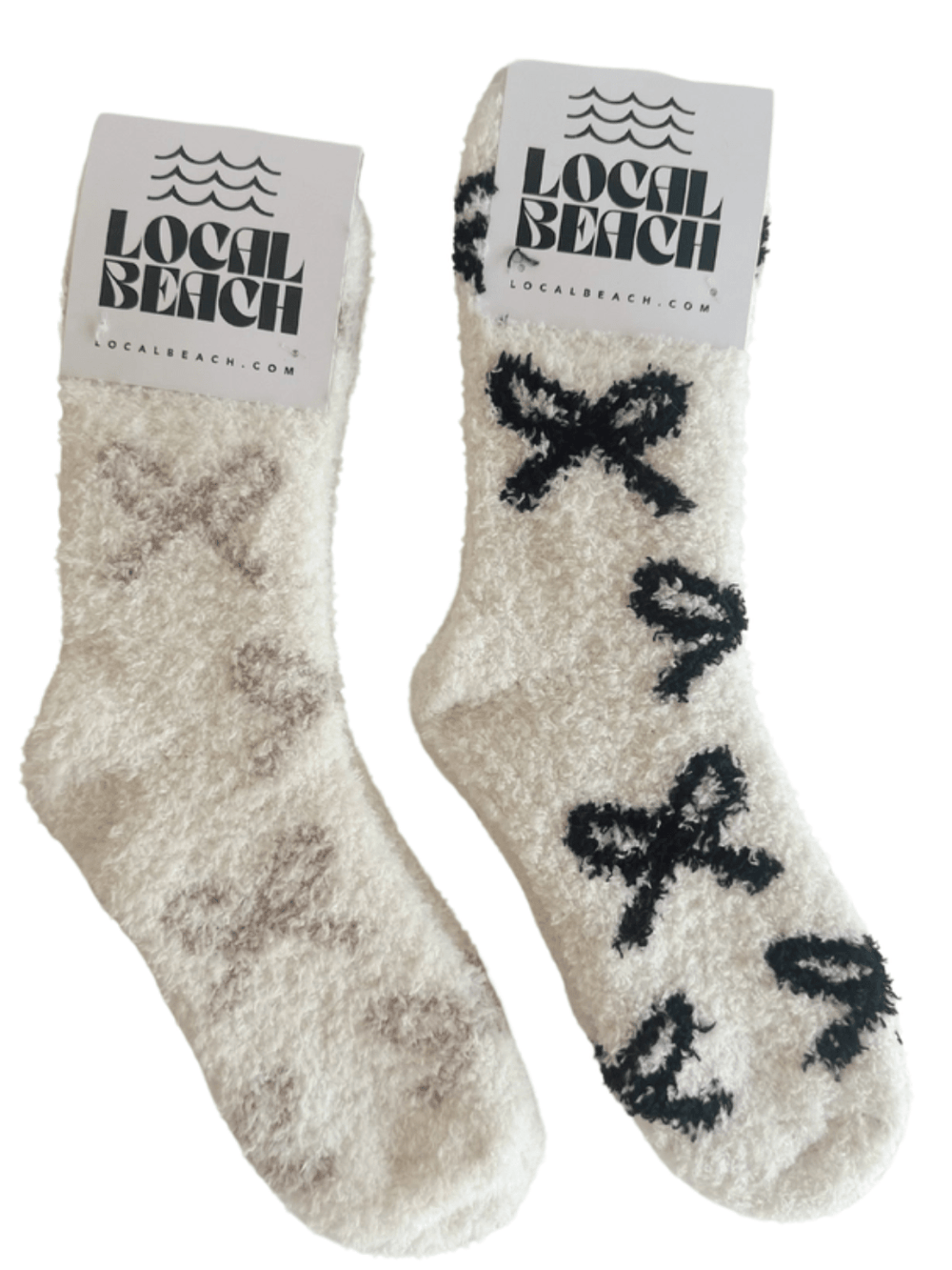 Local Beach - Bow Cozy Socks - Jayden P Boutique