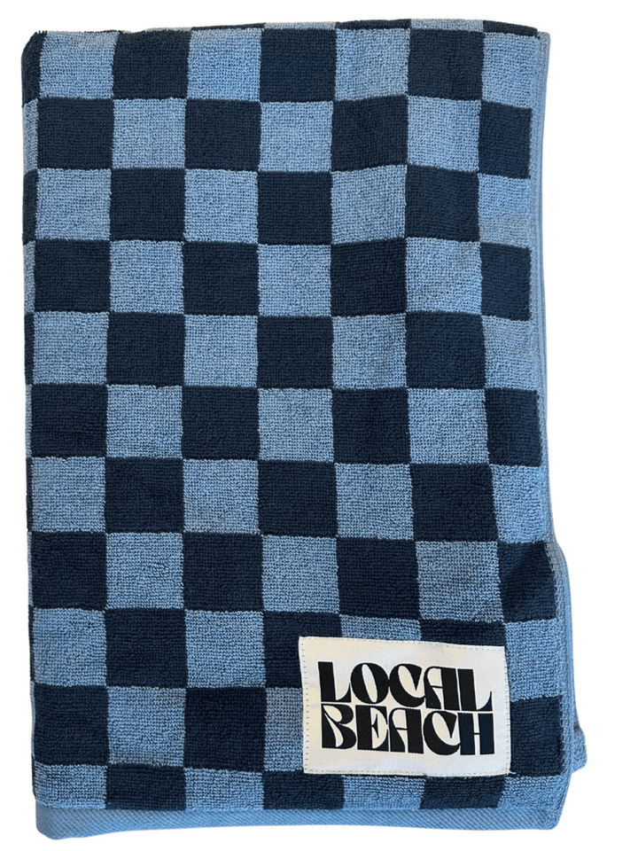Local Beach Checker Beach &amp; Bath Towels - Jayden P Boutique