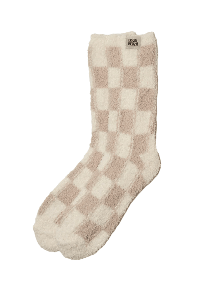 Local Beach | Checker Cozy Socks - Jayden P Boutique