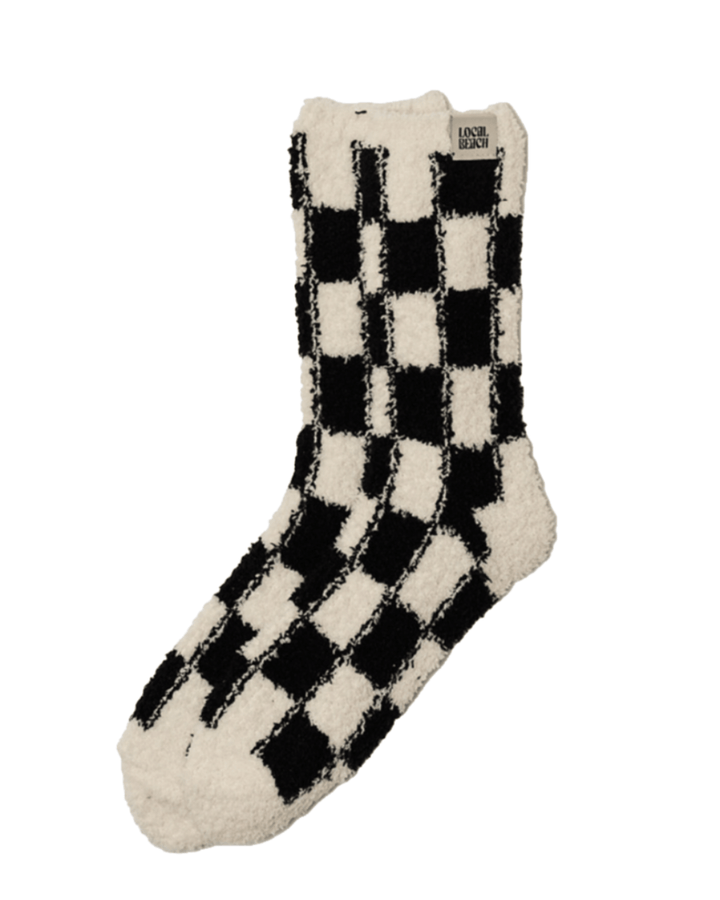Local Beach | Checker Cozy Socks - Jayden P Boutique