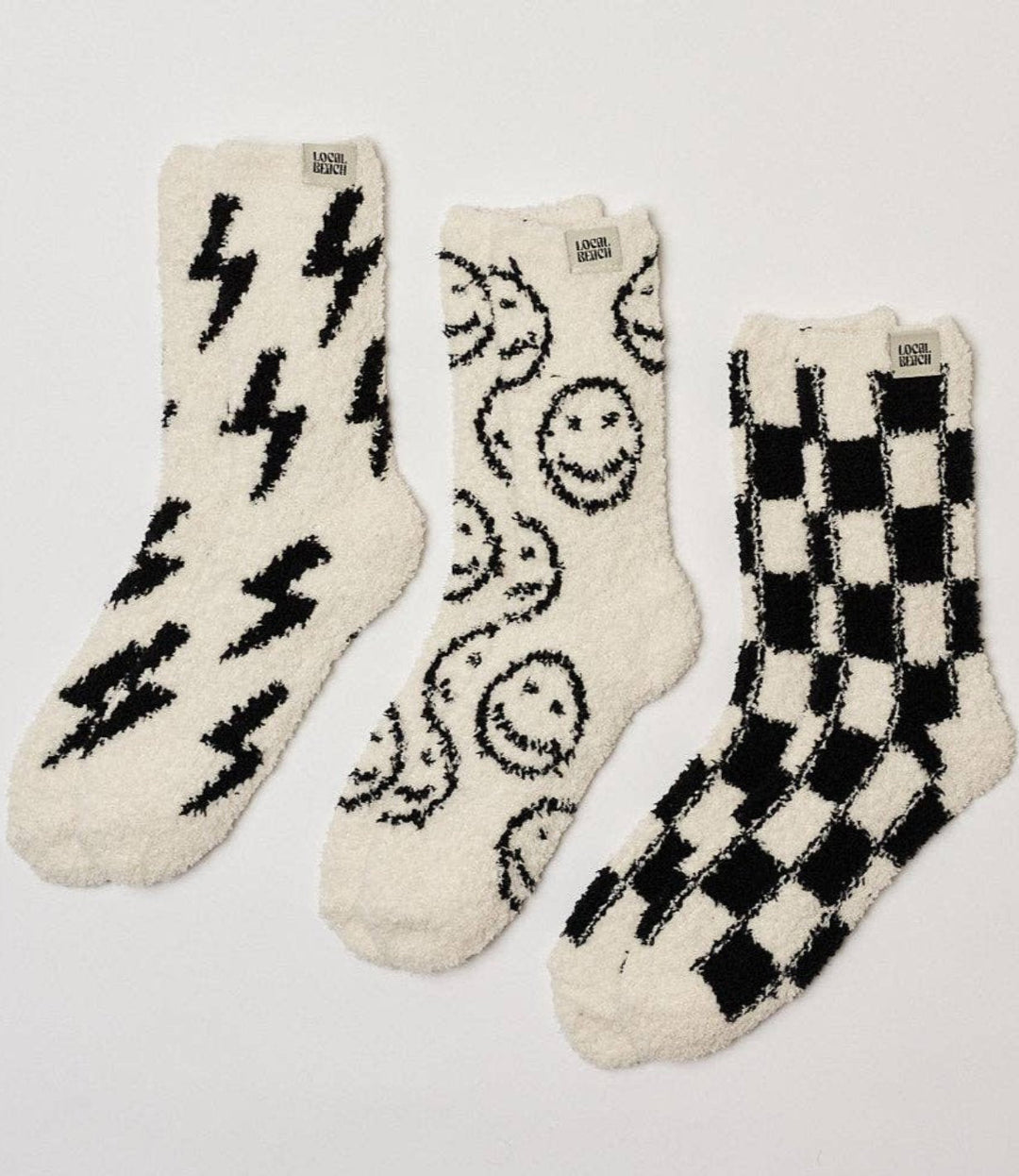 Local Beach | Checker Cozy Socks - Jayden P Boutique