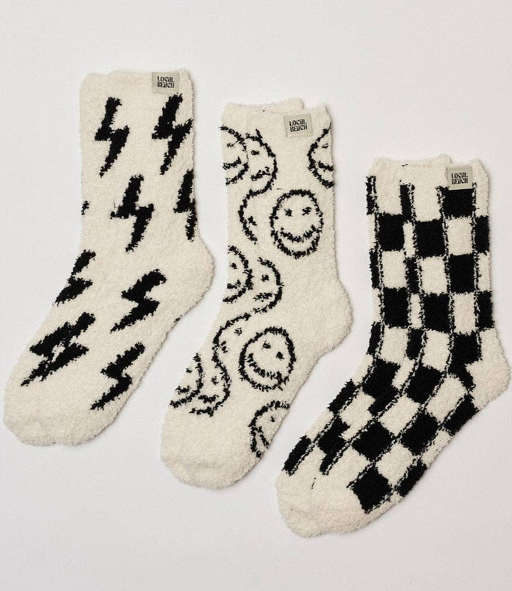 Local Beach | Checker Cozy Socks - Jayden P Boutique