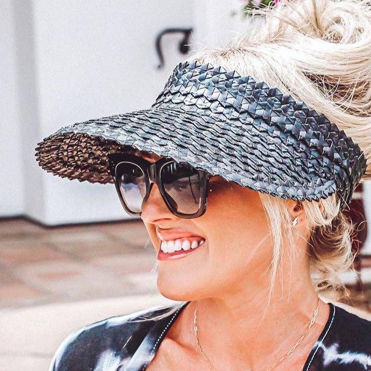 Local Beach Playa Straw Visor Hat - Jayden P Boutique