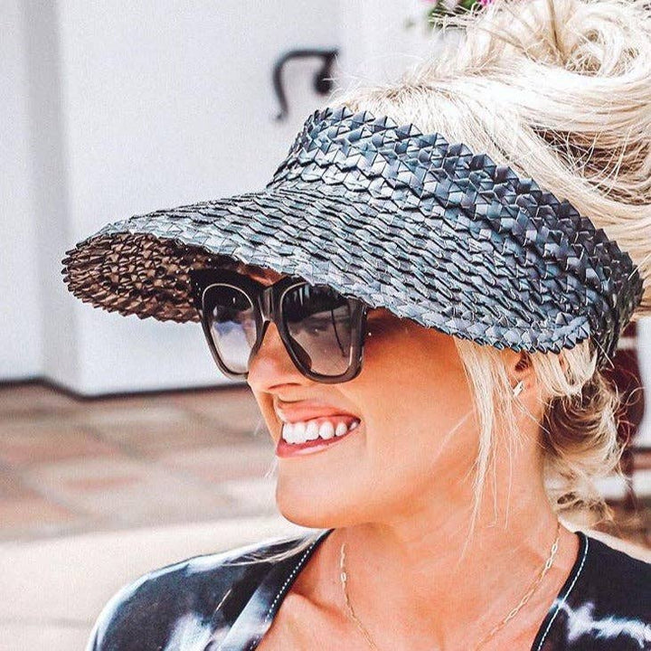 Local Beach Playa Straw Visor Hat - Jayden P Boutique