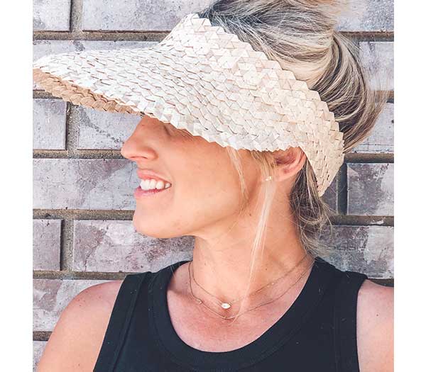 Local Beach Playa Straw Visor Hat - Jayden P Boutique