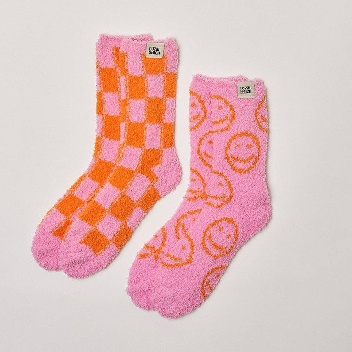 Local Beach - Smiley Local Beach Cozy Socks - Jayden P Boutique