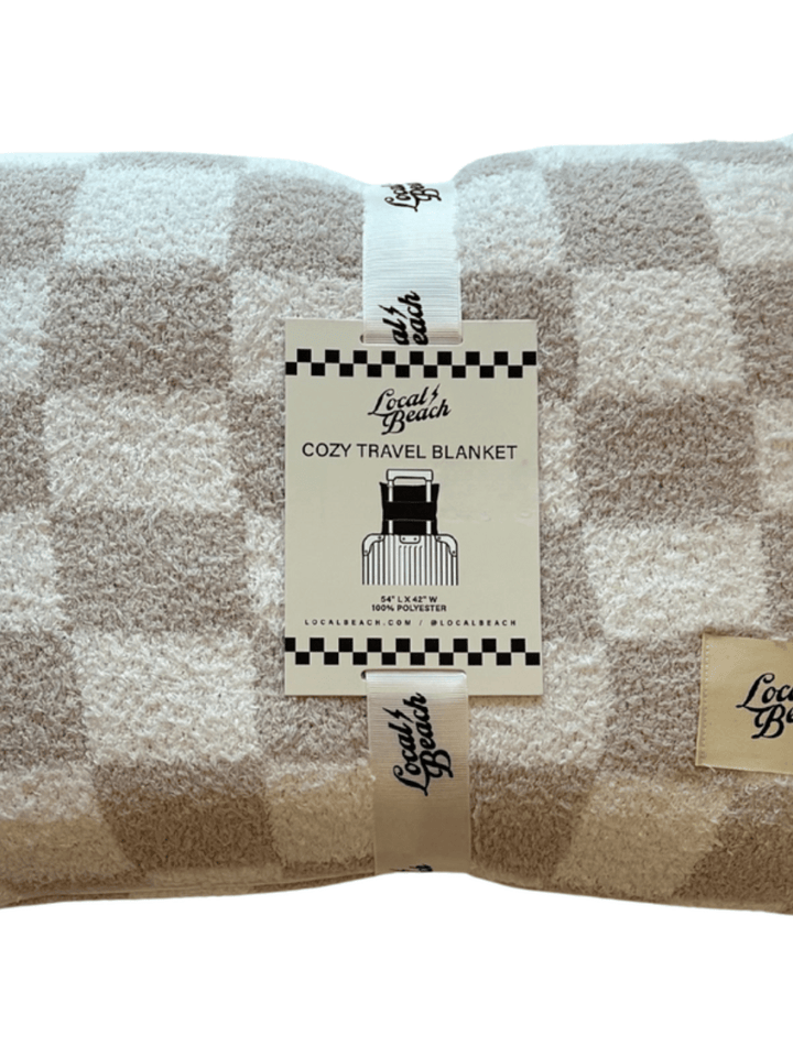 Local Beach - The Checker Cozy Travel Blanket - Jayden P Boutique