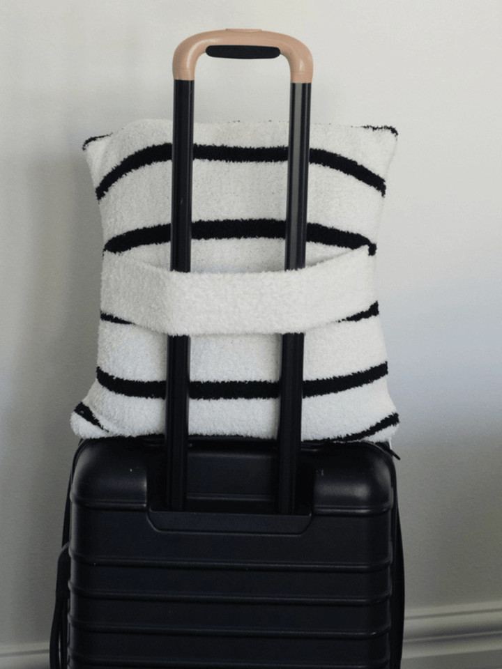 Local Beach - The Stripe Cozy Travel Blanket - Jayden P Boutique