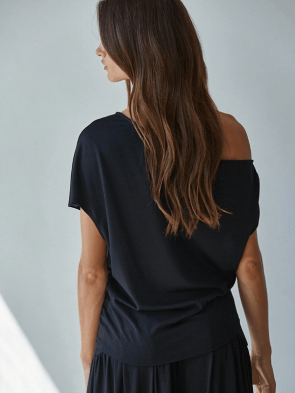 Luna One Shoulder Drape Top - Jayden P Boutique