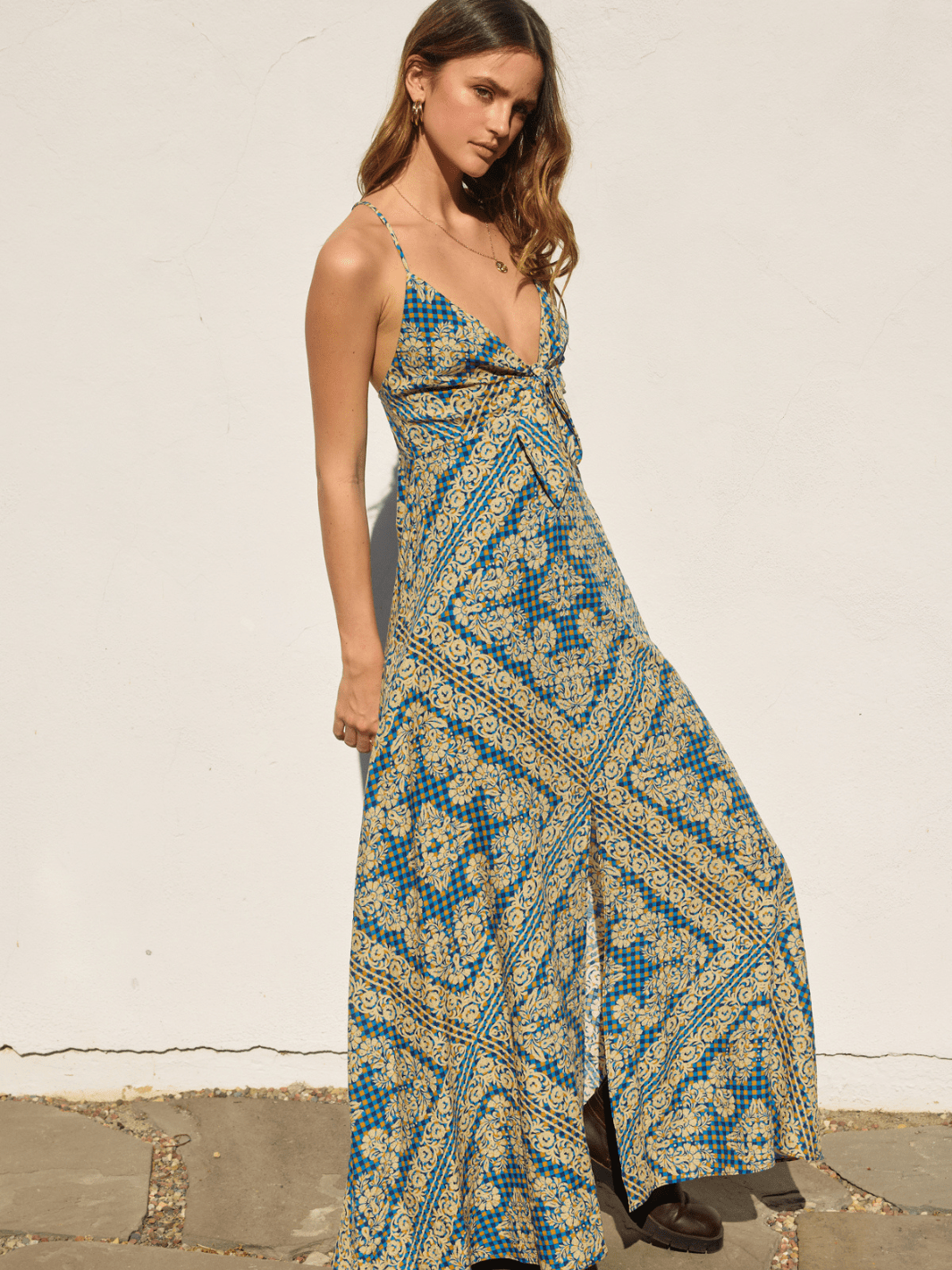 Lynelle Stay Cute Knot Maxi Dress - Jayden P Boutique
