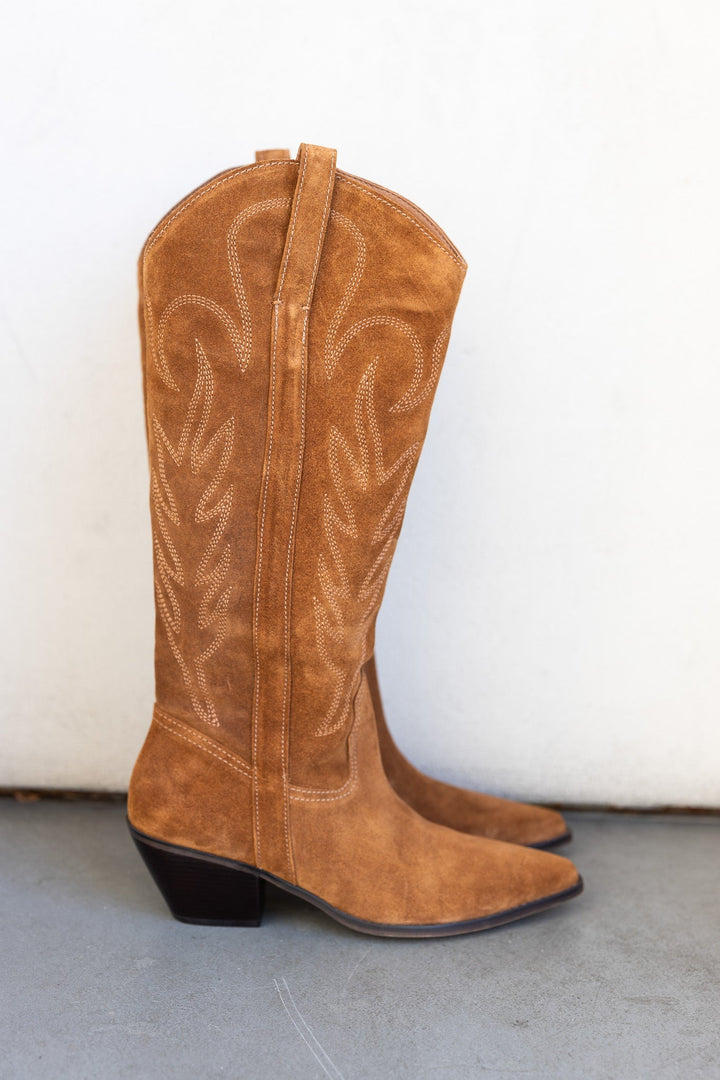 Matisse Agency Western Suede Leather Boots - Jayden P Boutique