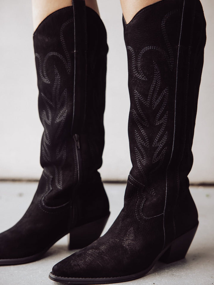 Matisse Agency Western Suede Leather Boots - Jayden P Boutique