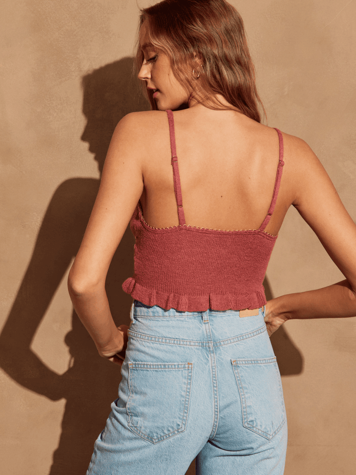 Maverick Cropped Knit Top SALE - Jayden P Boutique