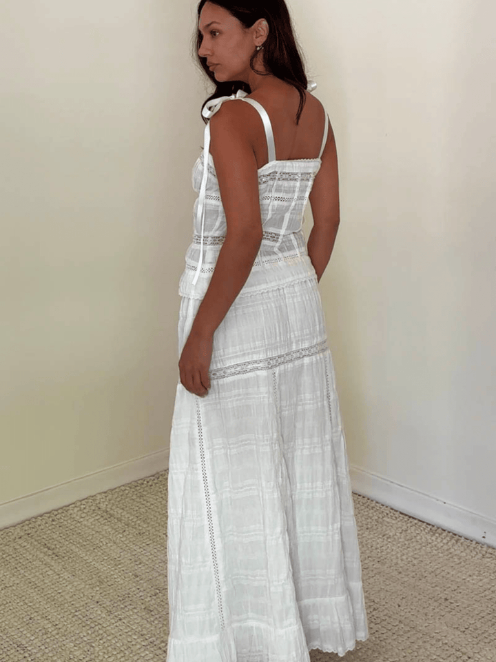 Meadow Muse Cotton Midi Skirt - Jayden P Boutique