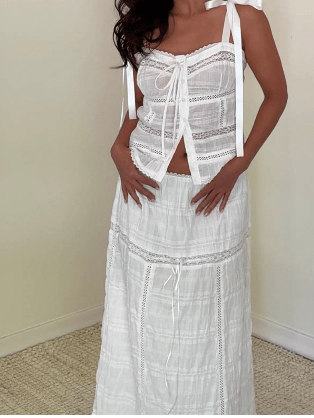 Meadow Muse Cotton Midi Skirt - Jayden P Boutique