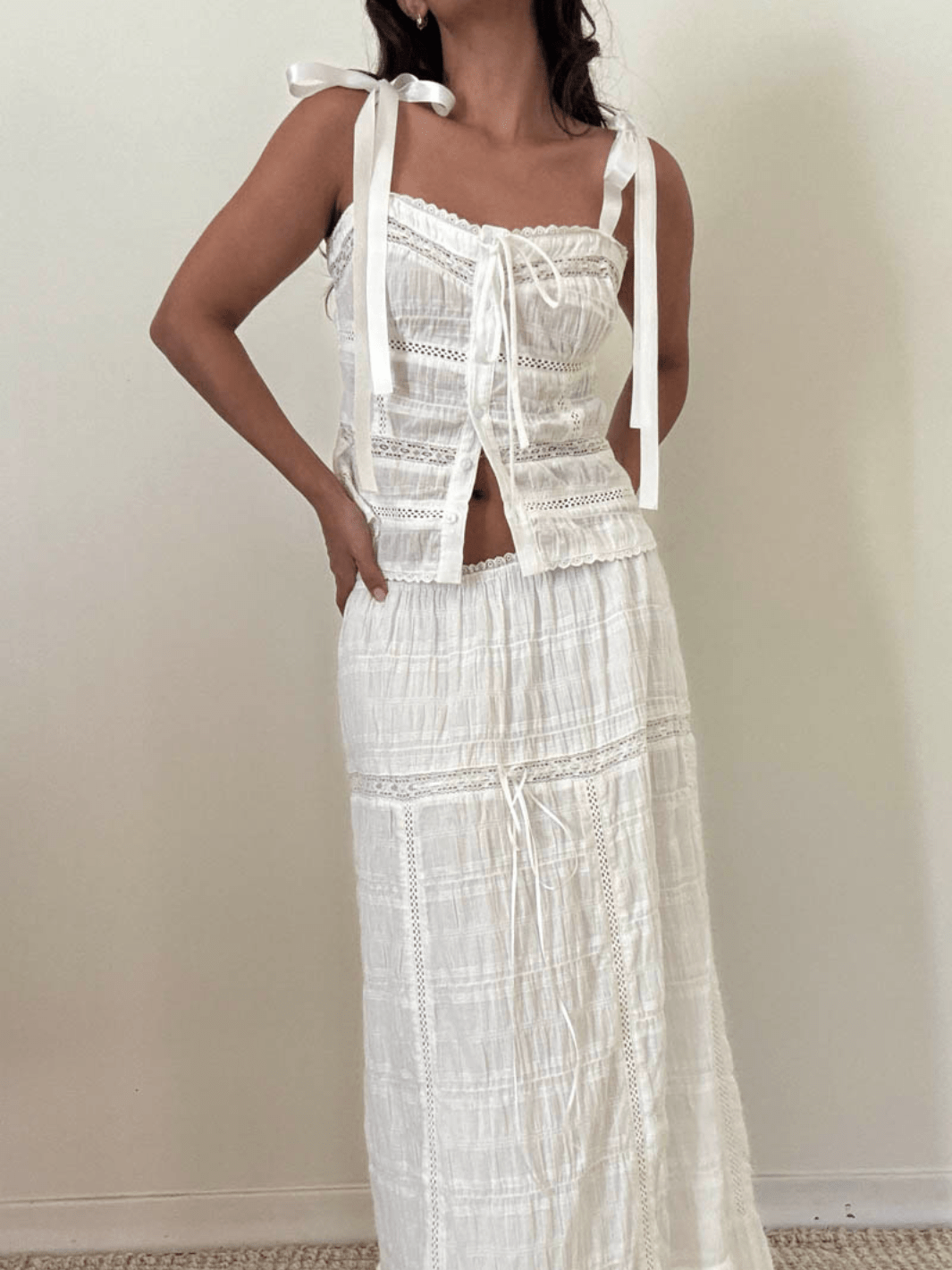 Meadow Muse Cotton Midi Skirt - Jayden P Boutique