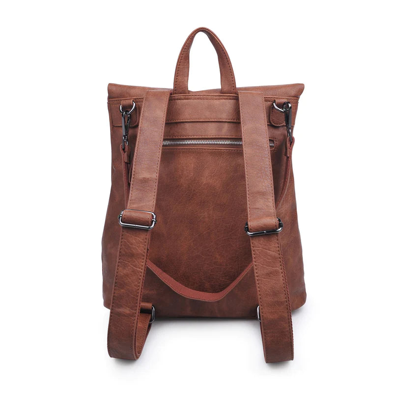 URBAN EXPRESSIONS LENNON BACKPACK - COGNAC