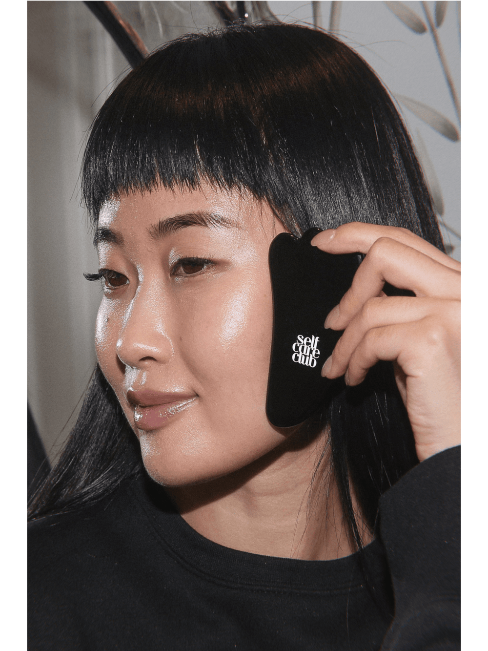 MIDNIGHT PALOMA x BRUNETTE THE LABEL BLACK OBSIDIAN STONE GUA SHA - Jayden P Boutique