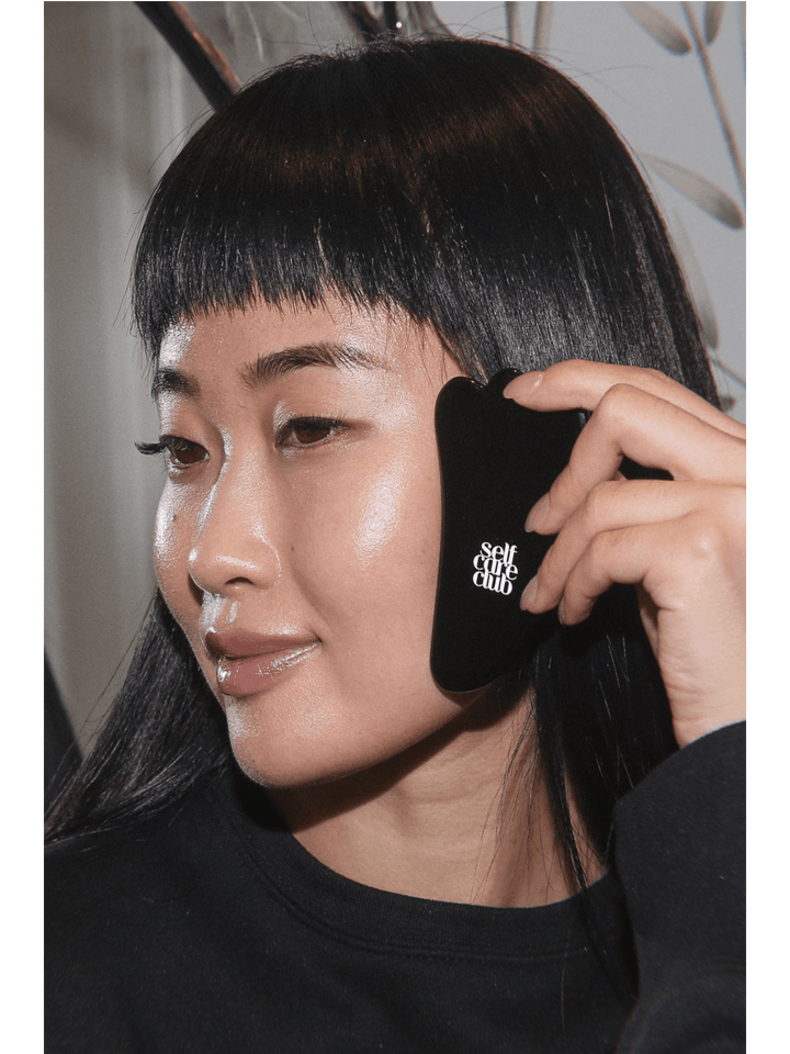 MIDNIGHT PALOMA x BRUNETTE THE LABEL BLACK OBSIDIAN STONE GUA SHA - Jayden P Boutique