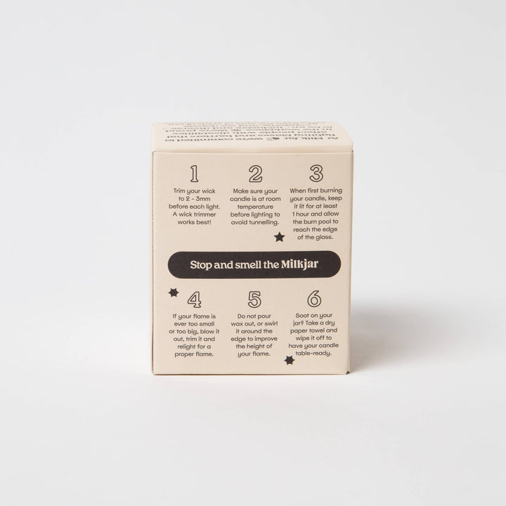 Milk Jar Candle Co. - Bohemia - Lemongrass, Lavender & Sage Coconut Soy 8oz Candle - Jayden P Boutique