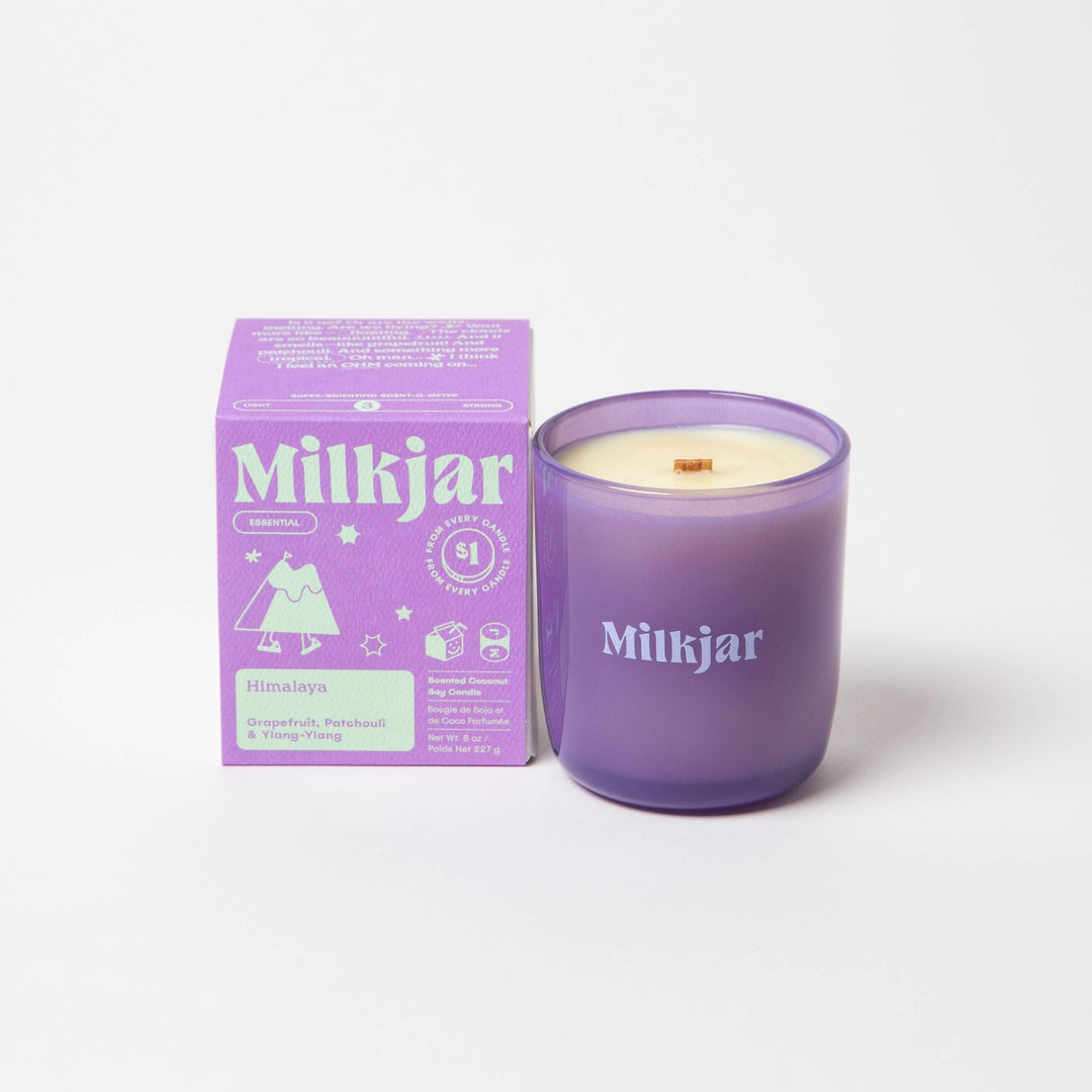 Milk Jar Candle Co. - Himalaya - Essential Oil Coconut Soy 8oz Candle - Jayden P Boutique