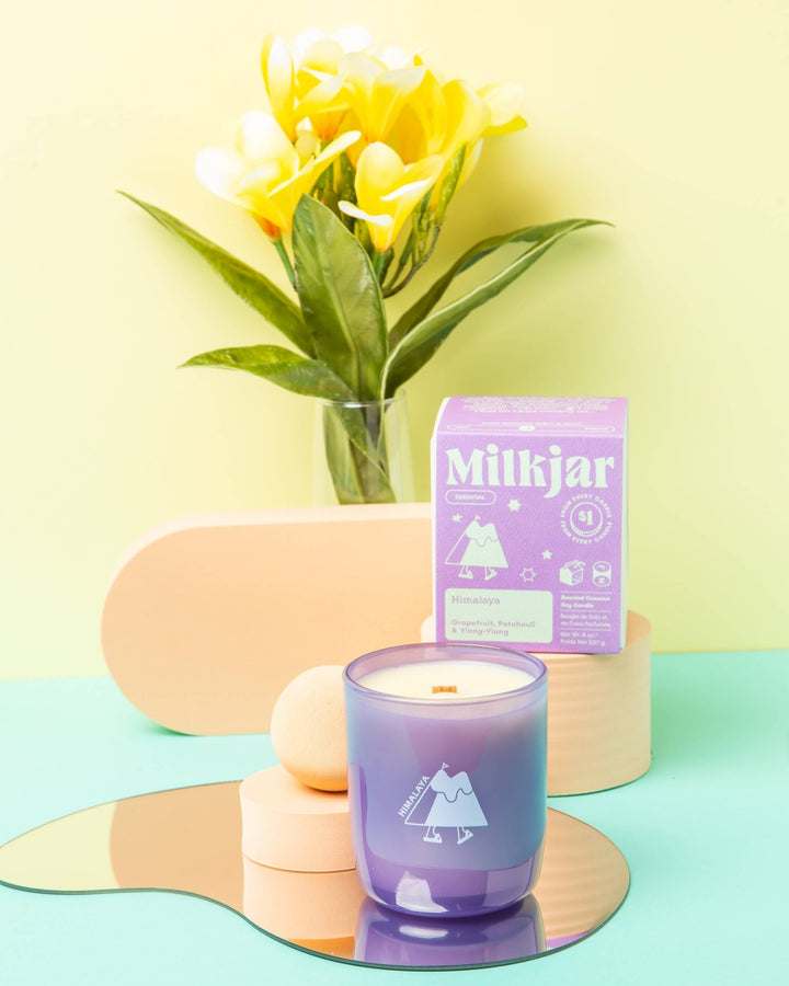 Milk Jar Candle Co. - Himalaya - Essential Oil Coconut Soy 8oz Candle - Jayden P Boutique