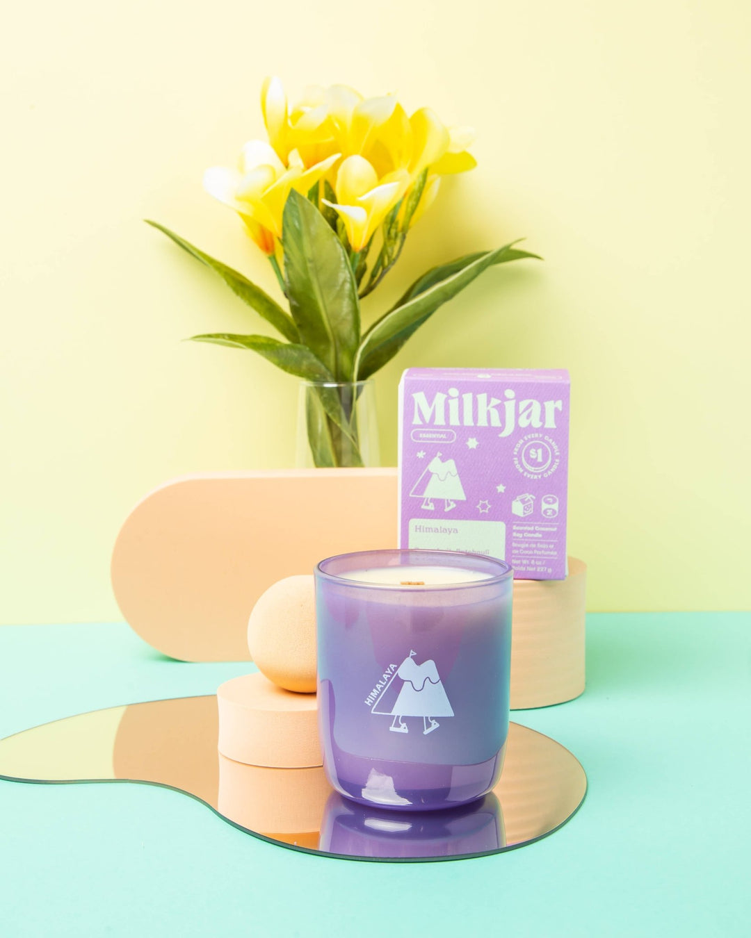 Milk Jar Candle Co. - Himalaya - Essential Oil Coconut Soy 8oz Candle - Jayden P Boutique