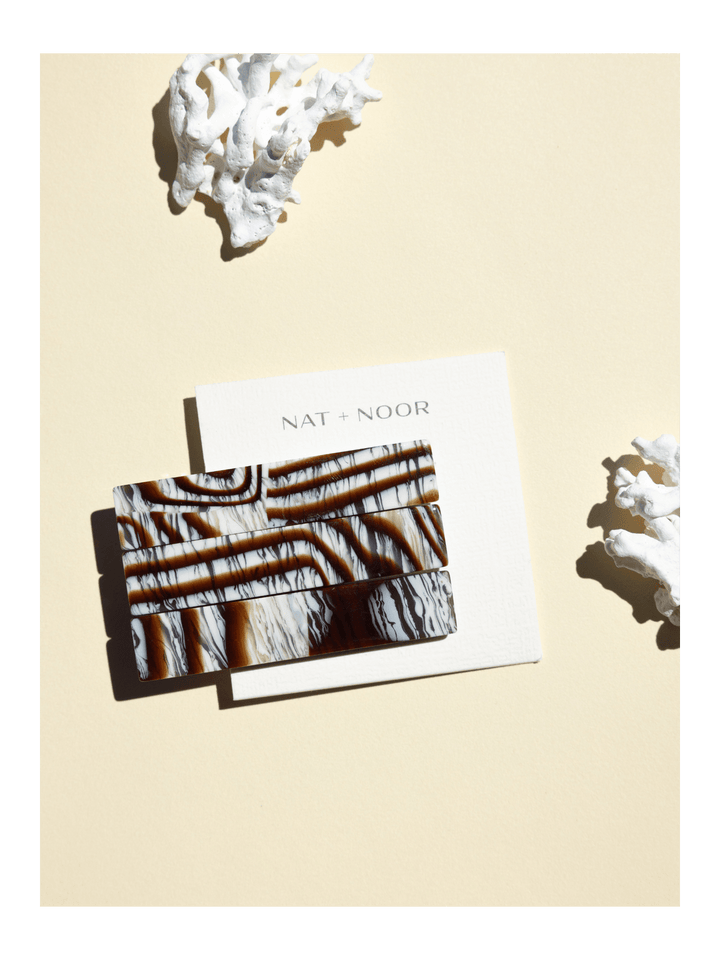 NAT &amp; NOOR FLORA HAIR CLIP SET - MAPLE - Jayden P Boutique