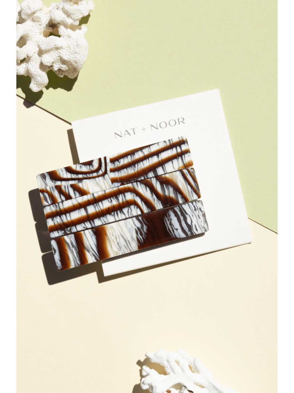 NAT & NOOR FLORA HAIR CLIP SET - MAPLE - Jayden P Boutique