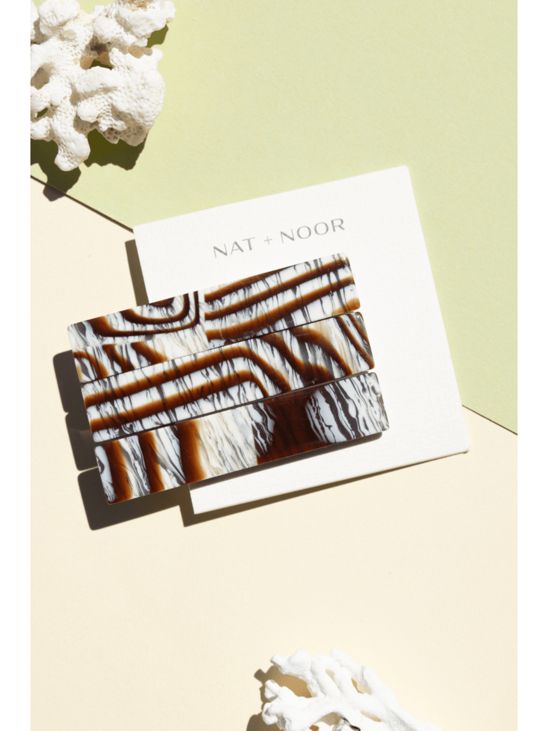 NAT & NOOR FLORA HAIR CLIP SET - MAPLE - Jayden P Boutique
