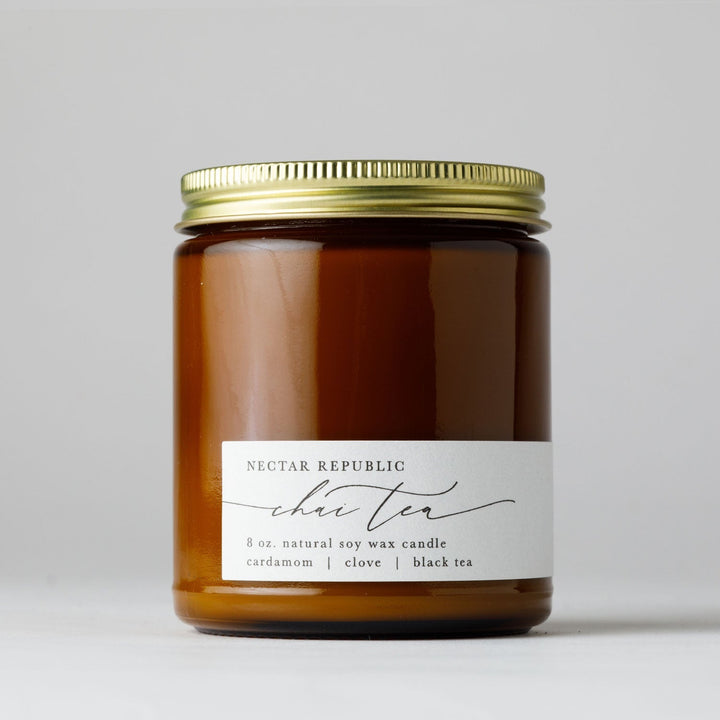 Nectar Republic - Jar Soy Candle 8 oz - Chai Tea - Jayden P Boutique