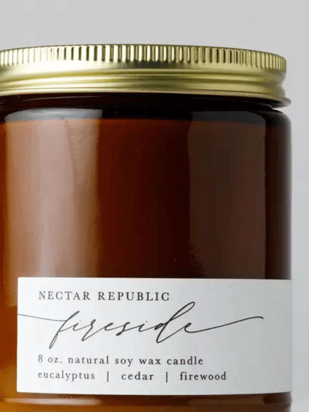 Nectar Republic - Jar Soy Candle 8 oz - Fireside - Jayden P Boutique
