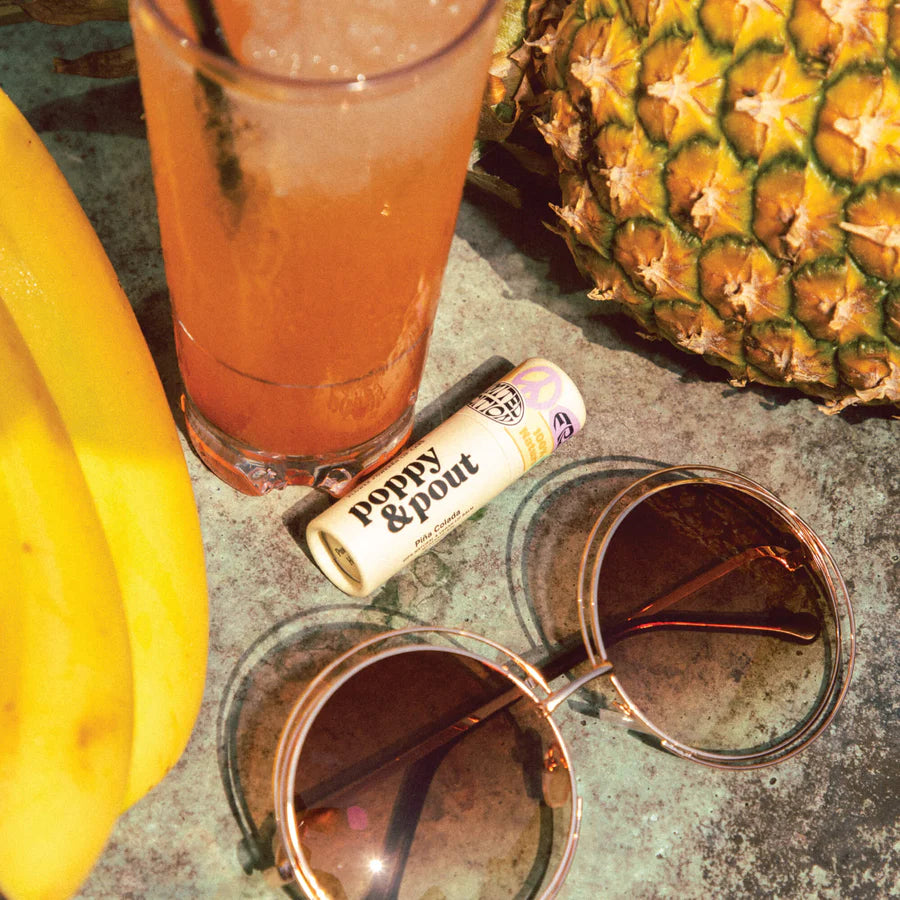 These bright, fruity flavors feel like sunshine kissing your lips. Now featuring our new vegan lip balm formula! Piña Colada hits the spot every time, and our lip balm is no different! One swipe and you'll think you're relaxing and sipping a drink poolside.