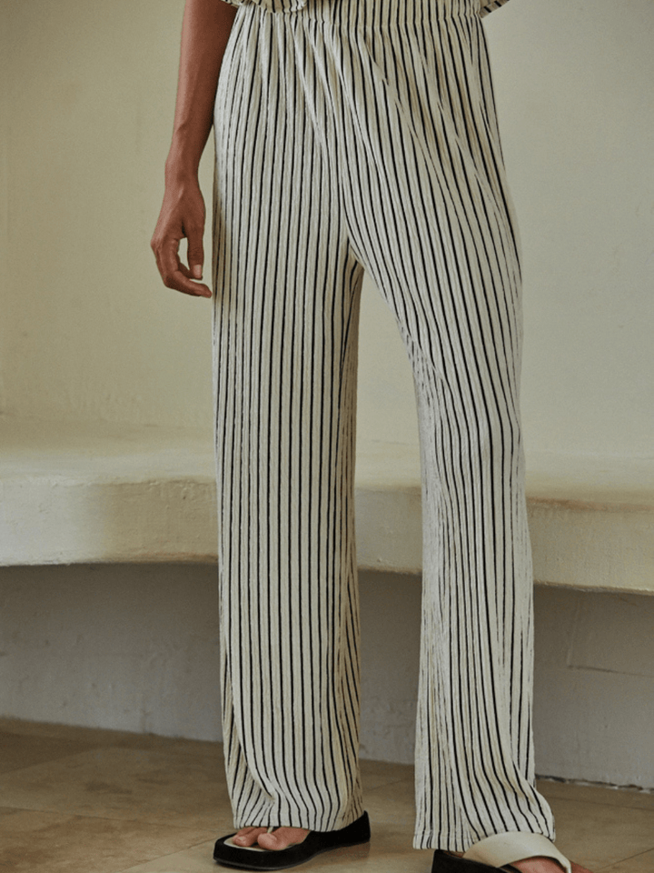 Riviera Stripe Wide Leg Pants - Jayden P Boutique
