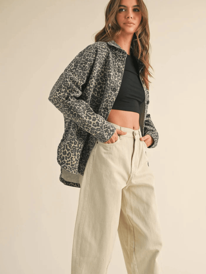 Roam Free Leopard Shacket - Jayden P Boutique
