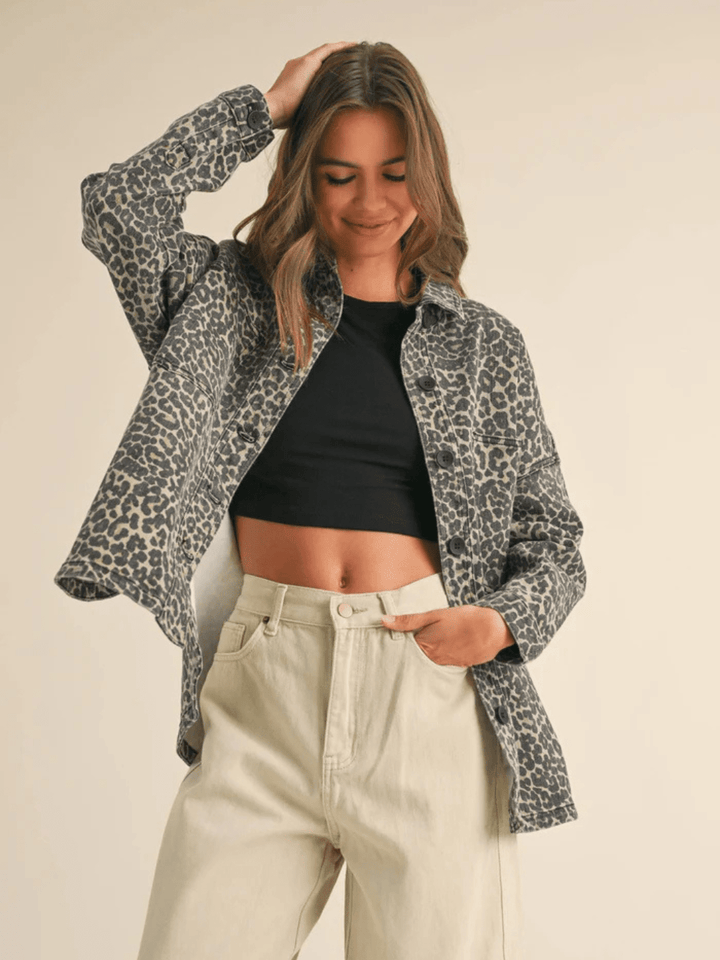Roam Free Leopard Shacket - Jayden P Boutique