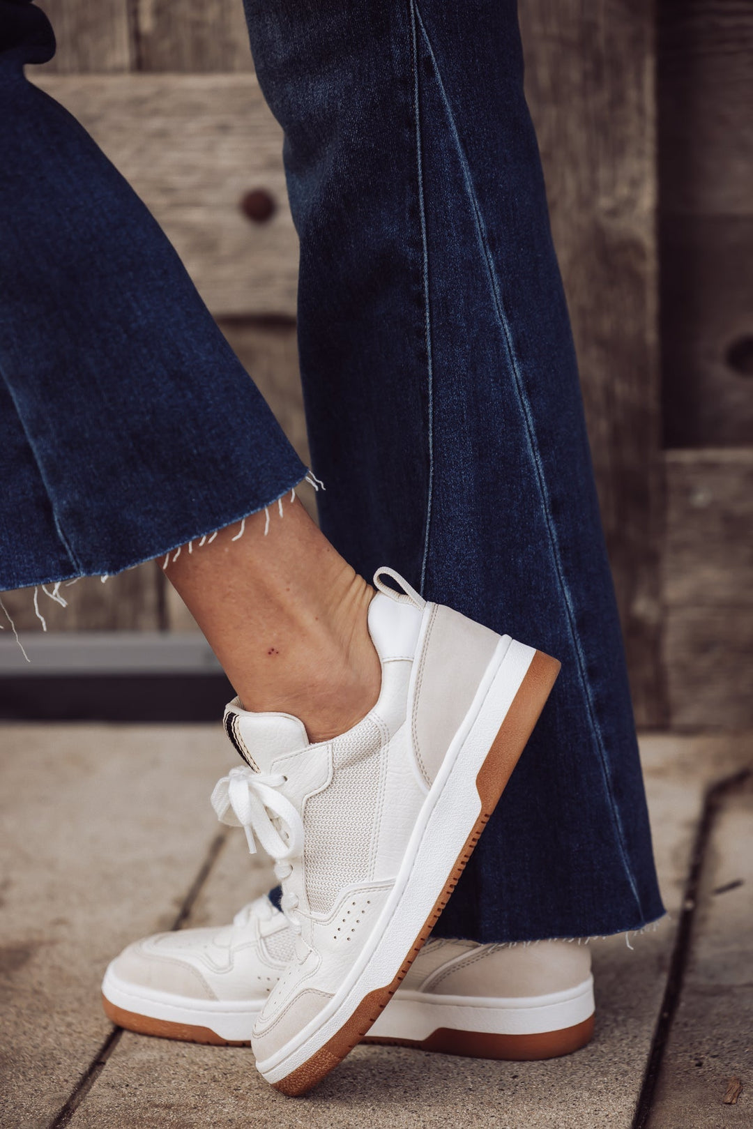 Romi Low Top Silhouette Sneaker - Bone - Jayden P Boutique