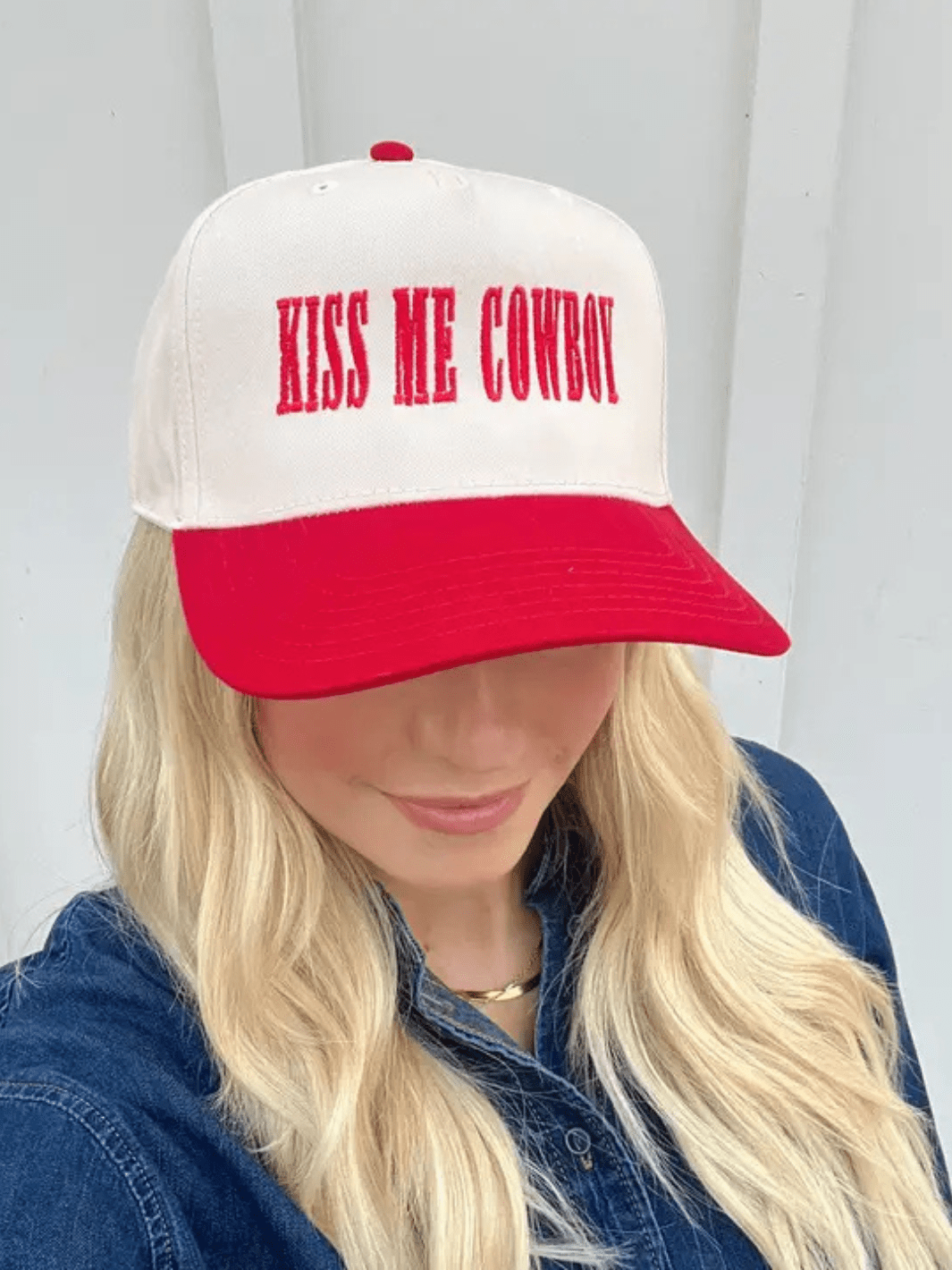RUBY MOON - Kiss Me Cowboy Baseball Hat - Jayden P Boutique